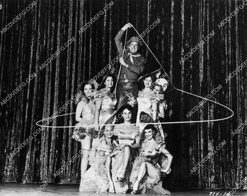 Will Rogers Jr roping the chorus girls film The Story of Will Rogers 2122-26