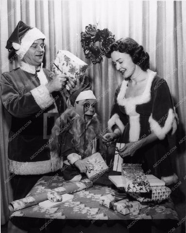 Edgar Bergen Charlie McCarthy playing Santa Claus at Christmas 2137-13