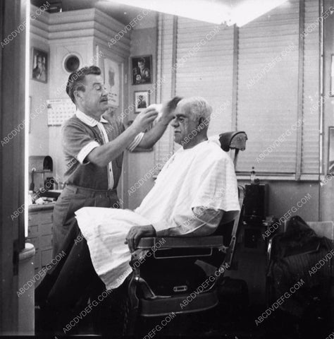 Boris Karloff makeup artrists George & Gordon Bau Frankenstein 1970 2158-13