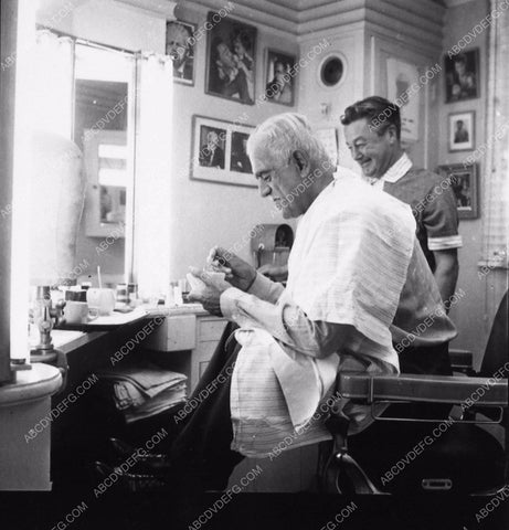 Boris Karloff makeup artrists George & Gordon Bau Frankenstein 1970 2158-19