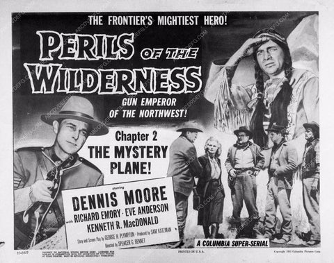 Dennis Moore add slick serial film Perils of the Wilderness 2176-17