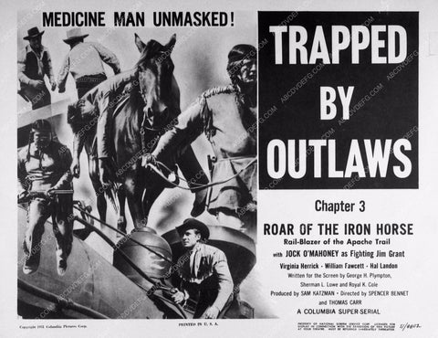 Jock Mahoney add serial film Roar of the Iron Horse 2176-21