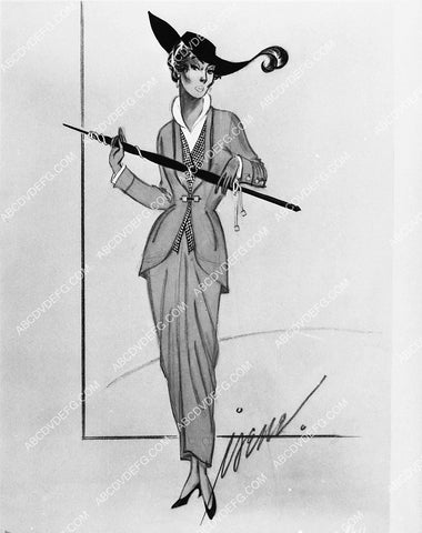 MGM Studios costume wardrobe sketch by Irene for film Easter Parade 2195-29