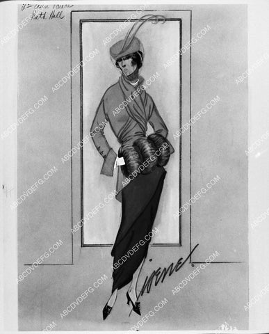 MGM Studios costume wardrobe sketch by Irene for film Easter Parade 2196-03