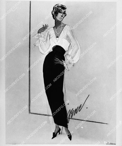 MGM Studios costume wardrobe sketch by Irene for film Easter Parade 2196-07