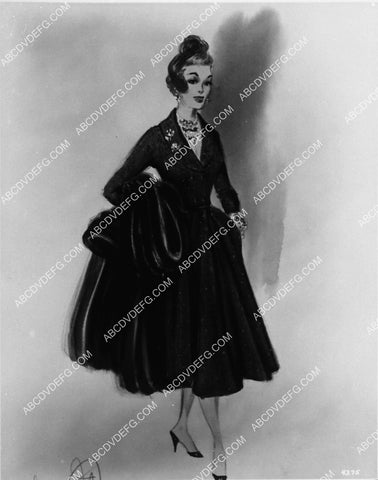 MGM Studios costume wardrobe sketch by Irene for film The Opposite Sex 2196-20