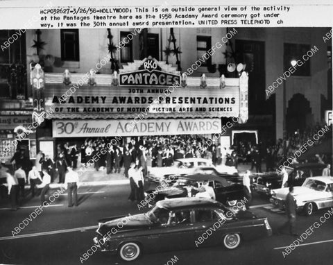 historic Los Angeles Hollywood Pantages Theatre 1958 Academy Awards Ceremony 2223-22