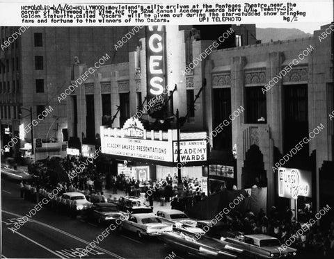 historic Los Angeles Hollywood Pantages Theatre 1960 Academy Awards Ceremony 2223-23
