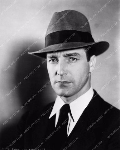 cool portrait photo of David Manners in fedora 2245-05