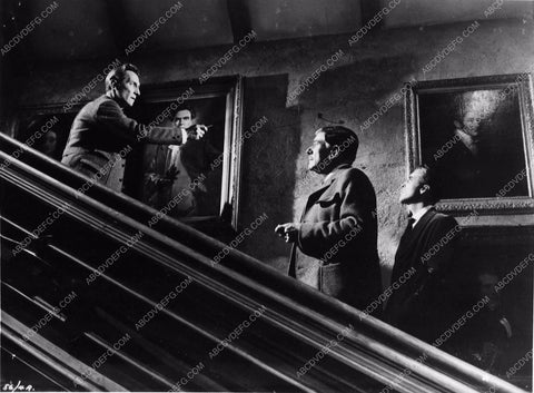 Peter Cushing Christopher Lee Hammer film Hound of the Baskervilles 2246b-03