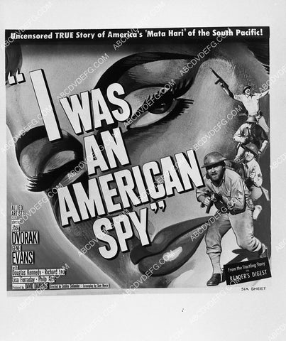 ad slick Ann Dvorak film I Was an American Spy 2274-01