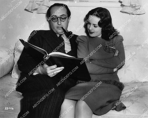 candid Henry Koster Deanna Durbin go over the script 2275-23