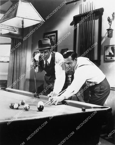 Joel McCrea at the pool table film Adventure in Manhattan 2290-20