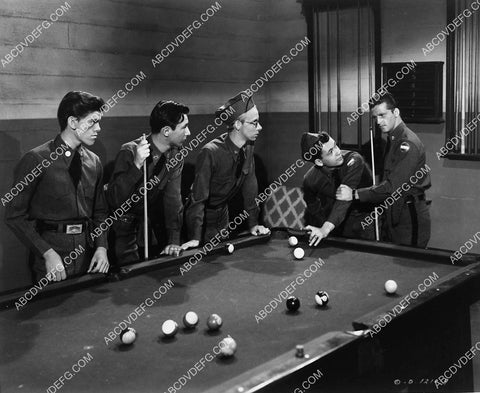 Stanley Clements and the boys at the pool table film Military Academy 2290-28