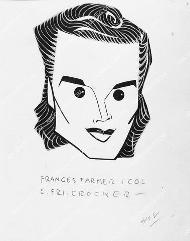 Frances Farmer caricature 2326-25