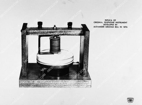 1876 replica of original telephone instrument by Alexander Graham Bell 2373-11