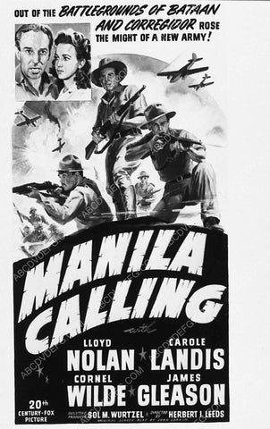 ad slick Lloyd Nolan Carole Landis film Manila Calling 2528-30