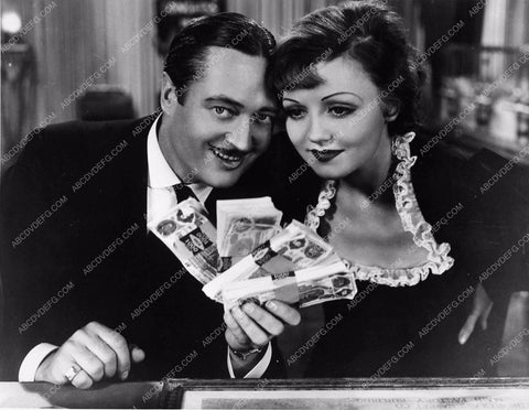 Edmund Lowe Nancy Carroll and wad of cash film I Love That Man 2536-10