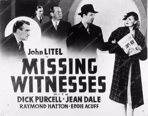 ad slick Dick Purcell Missing Witnesses 2546-02