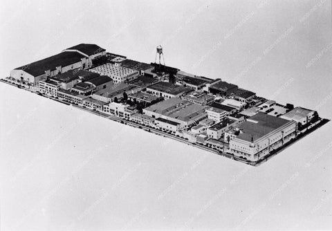 historic Los Angeles RKO Studios cut-out aerial view 2578-33