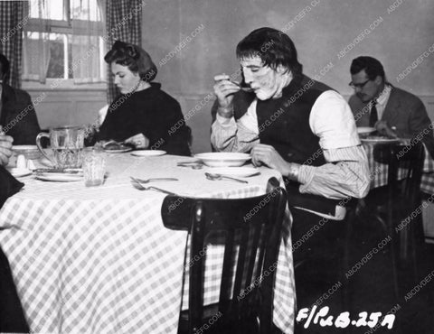 candid photo Christopher Lee commissary behind the scenes Hammer Horror 2706-18