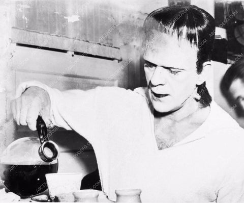 Jack Pierce getting Frankenstein's hands made upBoris Karloff Son of Frankenstein 2707-13