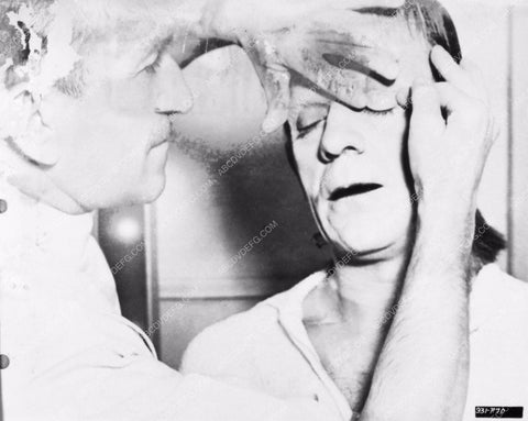 Boris Karloff Frankenstein enjoys a cup of coffee behind the scenes 2707-14