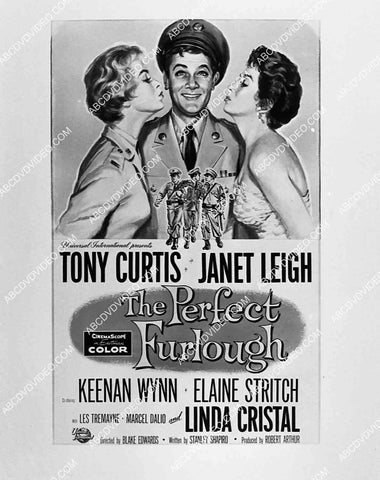 ad slick Tony Curtis Janet Leigh film The Perfect Furlough 2713-31