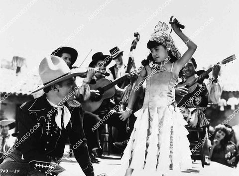 Gene Autry and little girl Spanish dancer film Boots and Saddles 2729-34