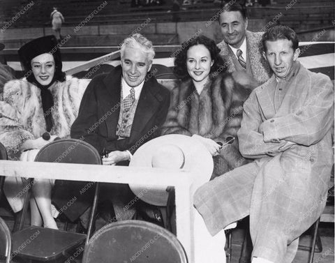 Charlie Chaplin Syd Chaplin Paulette Goddard Betty Chaplin 2773-22
