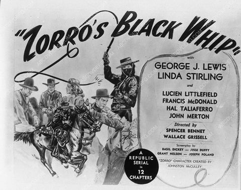 ad slick Linda Stirling serial film Zorro's Black Whip 2864-02