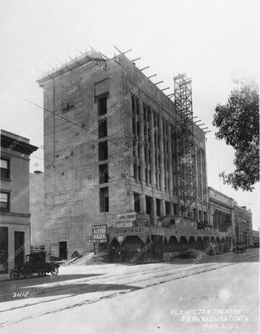 1925 historic Hollywood L.A. El Capitan Theatre under construction 2877-19