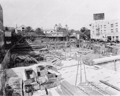 1925 historic Hollywood L.A. El Capitan Theatre under construction 2877-21