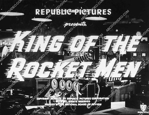 2878-027 ad slick serial film King of the Rocket Men 2878-027