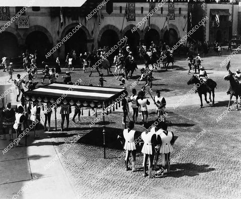 2883-012 MGM backlot and crowd scene film Romeo and Juliet 2883-012