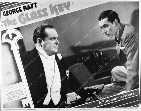 ad slick George Raft Edward Arnold The Glass Key 2949-35