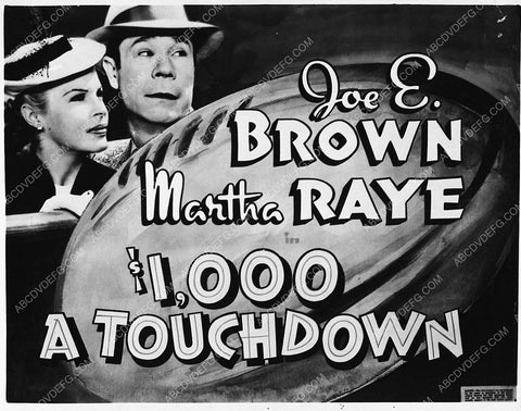 ad slick Joe E Brown Martha Raye film $1,000 a Touchdown 2988-34