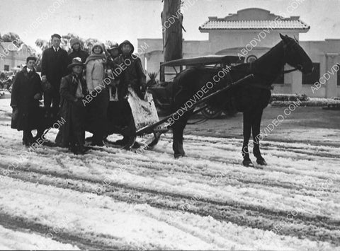 historic Los Angeles Hollywood Dec 30 1915 Universal Studios in the snow 3031-02