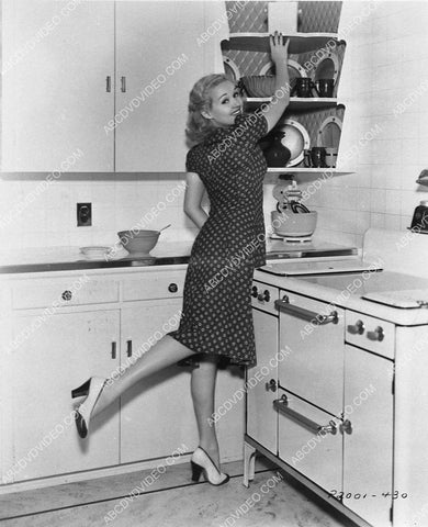beautiful Betty Grable in her modern kitchen 3031-27
