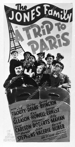 ad slick Jed Prouty Spring Byington Jones Family film A Trip to Paris 3037-05