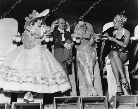 Myrna Loy Virginia Bruce and some babes behind the scenes film The Great Ziegfeld 3037-20