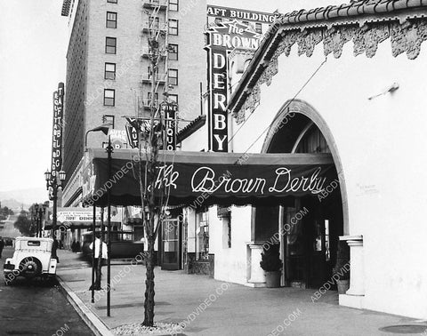 historic Los Angeles Hollywood circa 1927 The Brown Derby restaurant 3044-08