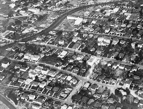 historic Los Angeles Hollywood circa 1932 Sunset & Santa Monica Blvd 3063-24