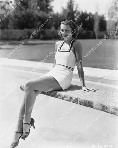 Ruby Keeler sitting on the diving board 3118-05
