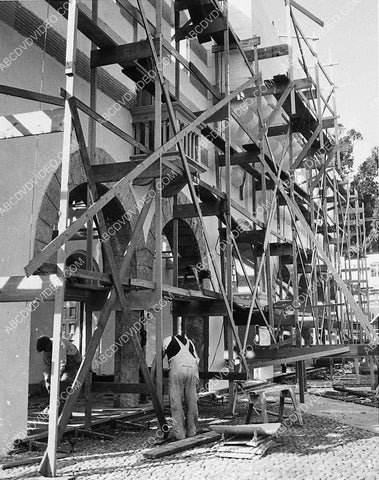 cool shot some set being built on MGM Studios backlot (Romeo and Juliet) 3176-13