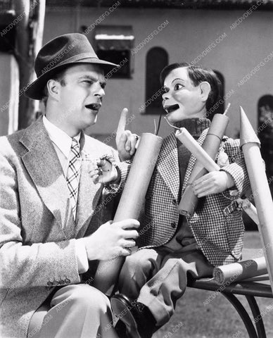Edgar Bergen Charlie McCarthy with fireworks get ready for 4th of July 3199-08