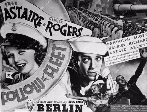 Fred Astaire Ginger Rogers add slick Follow the Fleet 3200-17