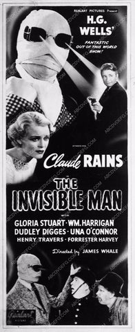 ad slick claude rains classic horror film The Invisible Man 3267-02