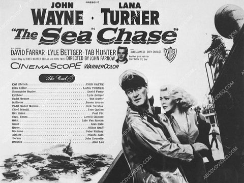 ad slick John Wayne Lana Turner film The Sea Chase 3341-05