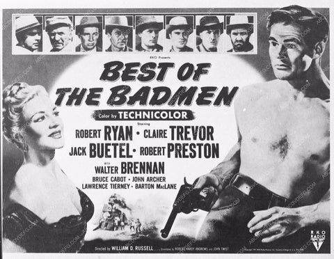 ad slick Robert Ryan western film Best of the Badmen 3368-02